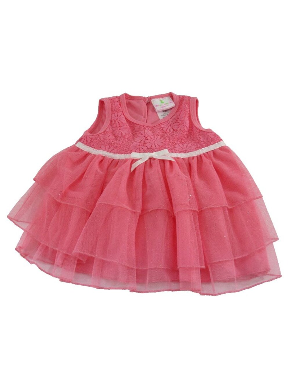 Duck Duck Goose Baby Girls' Pink Tiered Tulle Dress Size 12M